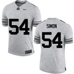 Men's Ohio State Buckeyes #54 John Simon Gray Nike NCAA College Football Jersey October BCN1244HL